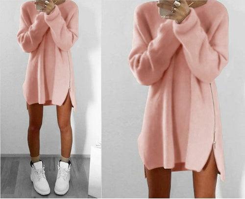 2018 New Fashion Women's Sweater Winter Keep Warm Long Sleeve O-neck - Which Mark