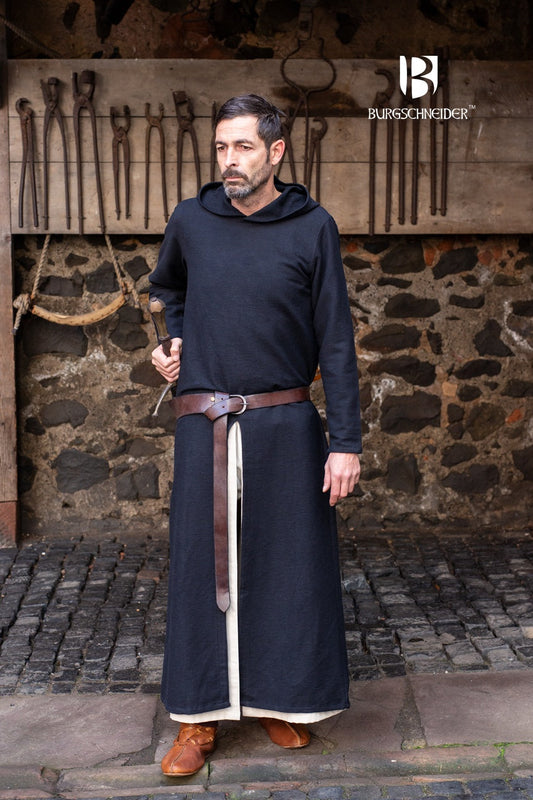 Hooded Long Tunic Renaud Black - Which Mark