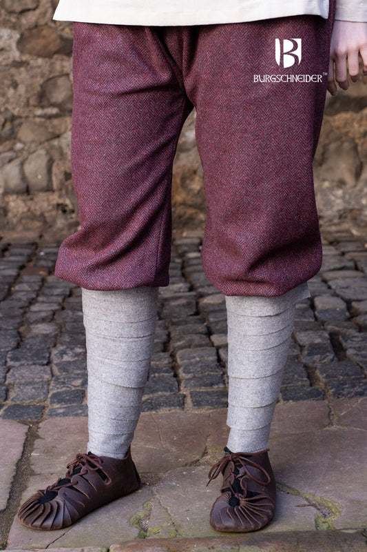 Rus Pants Tilda Herringbone Burgundy/Grey - Which Mark