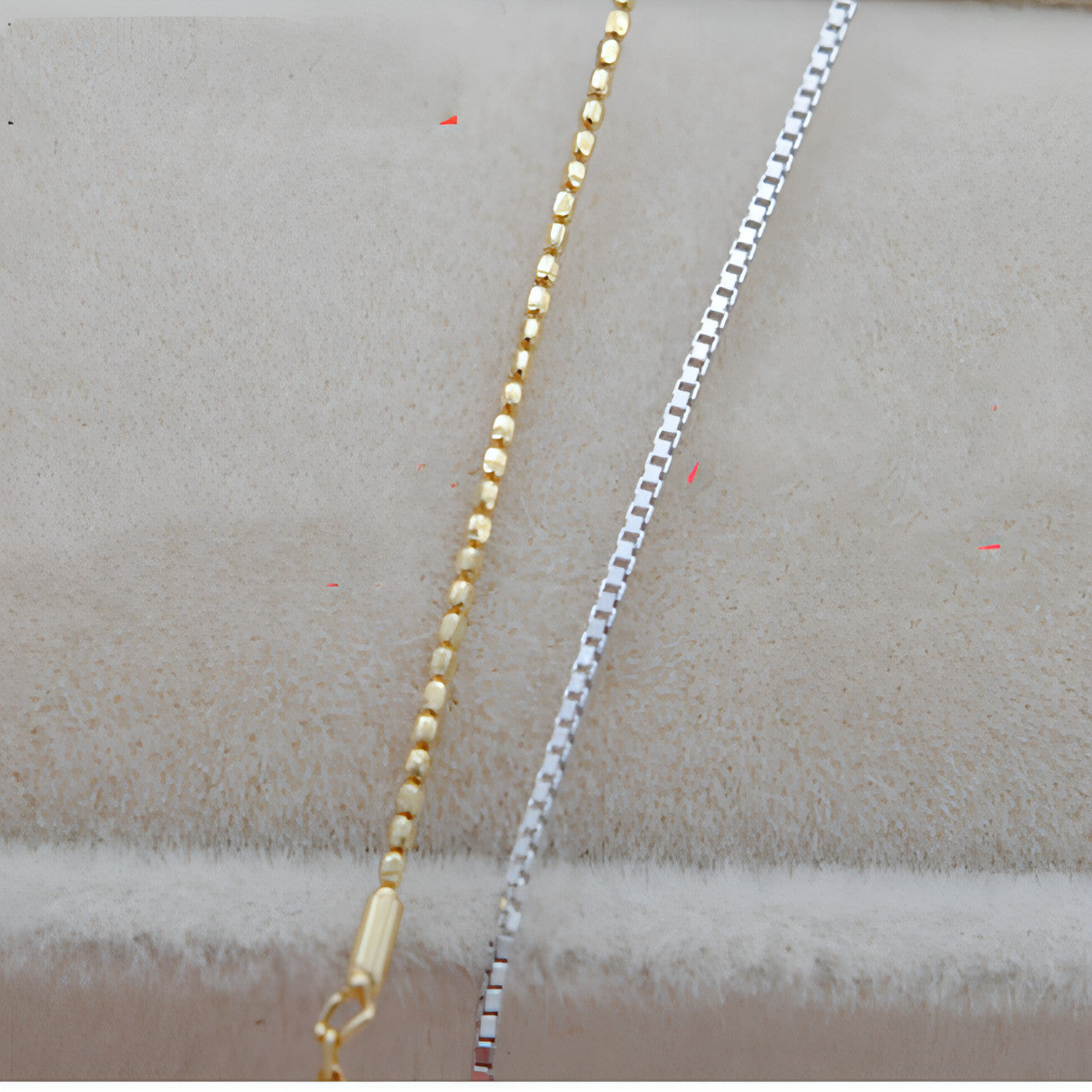 Collar Adjustment Chain 18K Gold Necklace Sleeve Chain Empty Holder - Which Mark
