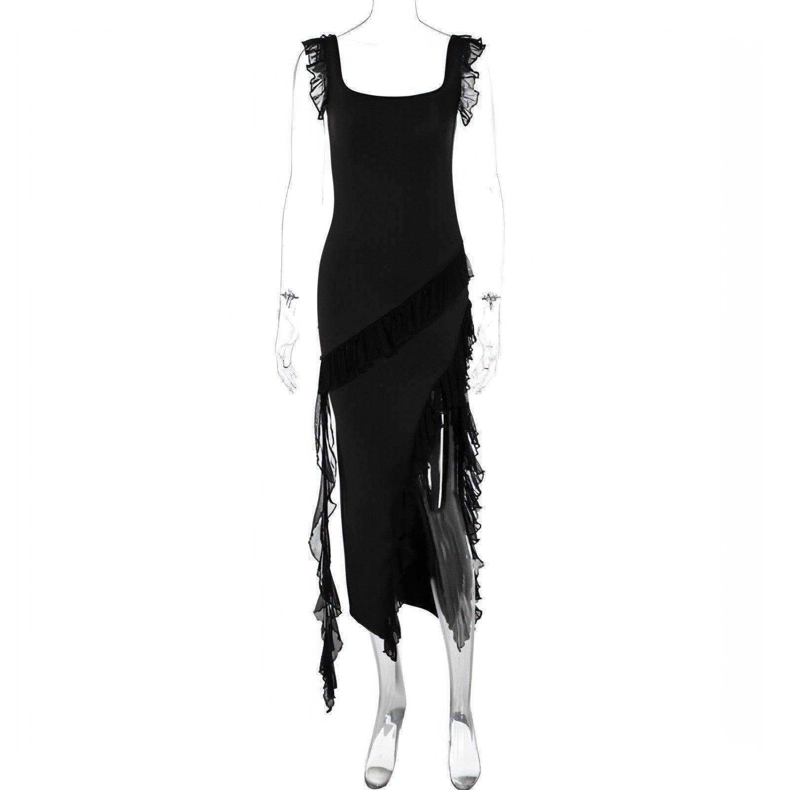Female Summer Fashionable Stringy Selvedge Stitching Temperament Dress - Which Mark