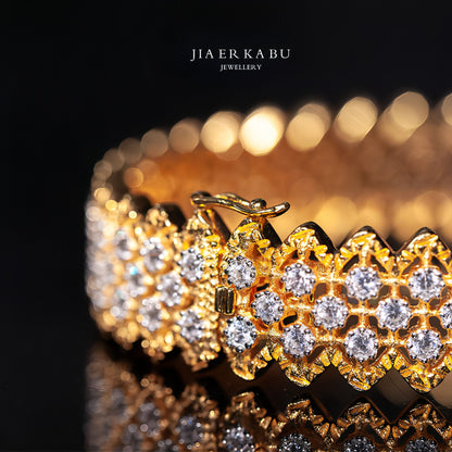 Gold Plated S925 Silver Fine Version Of The Lace Bracelet For Women - Which Mark