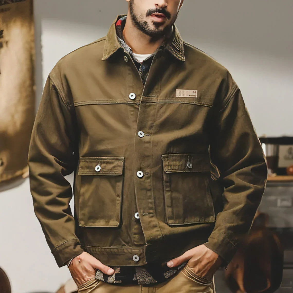 Safari Jacket Vintage Jacket Men - Which Mark