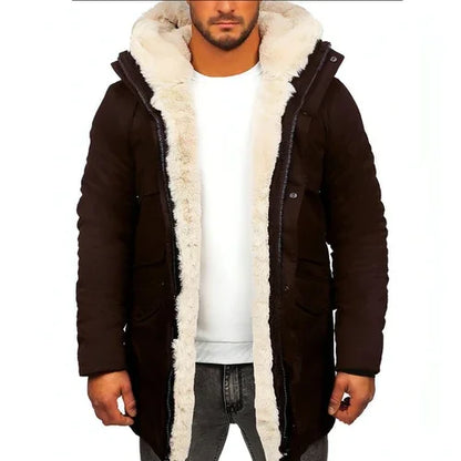 Fur Integrated Hooded Jacket Men - Which Mark