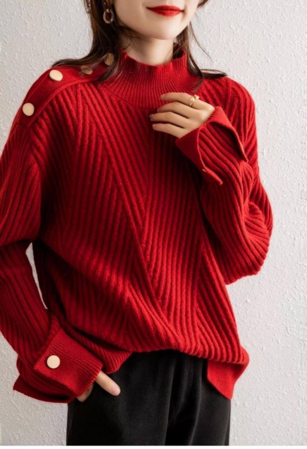 Autumn And Winter - New Half Turtleneck Sweater For Women - Which Mark