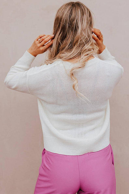 Women's Warm Leisure All-matching Printed Sweater - Which Mark