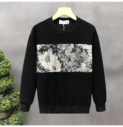 Fashion Brand Crew Neck Pullover Sweatshirt Men - Which Mark
