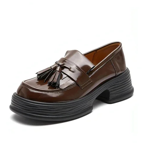 Ladies Tassel Japanese Leisure Small Leather Shoes Women - Which Mark