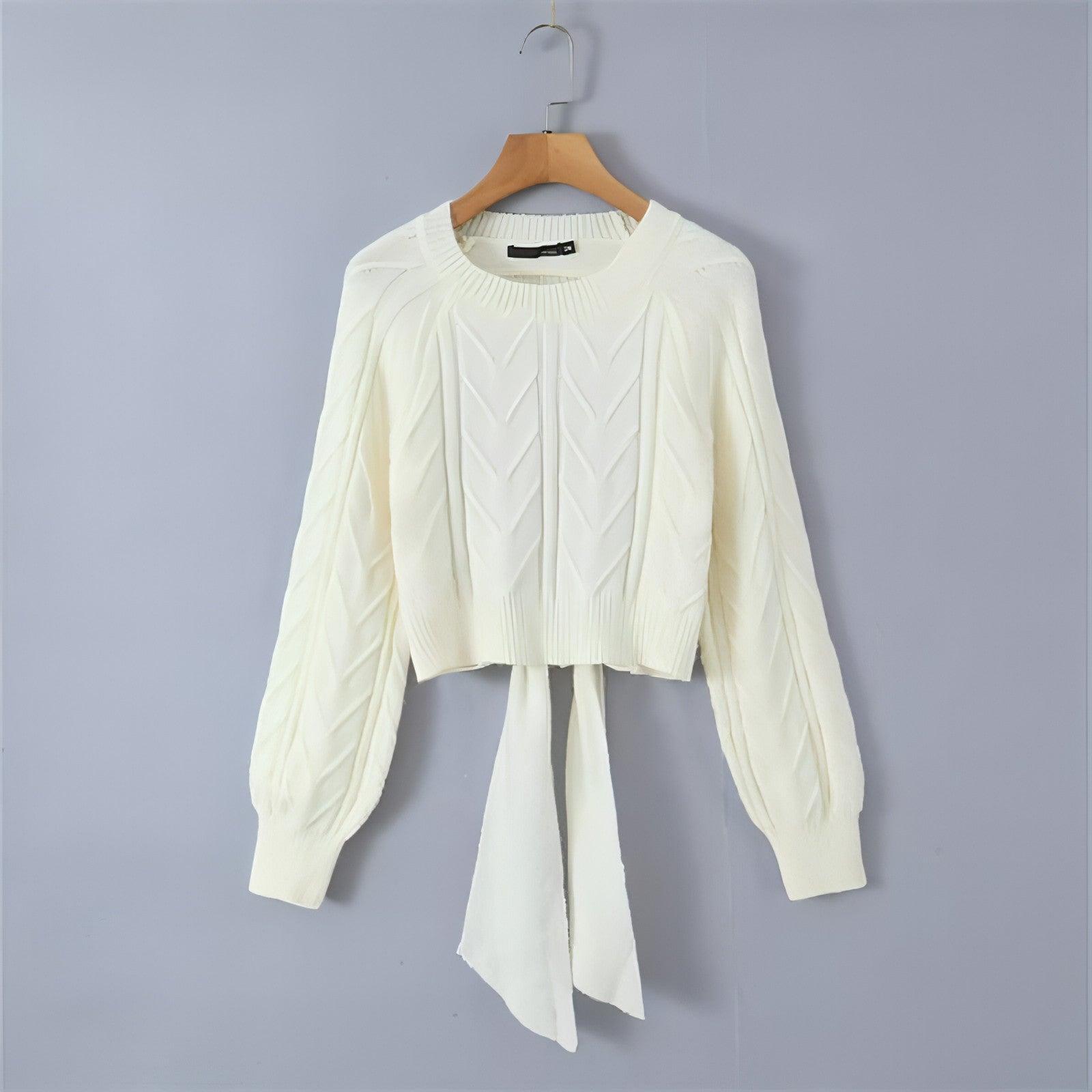 A.1 Short Backless Knitted Sweater Women - Which Mark