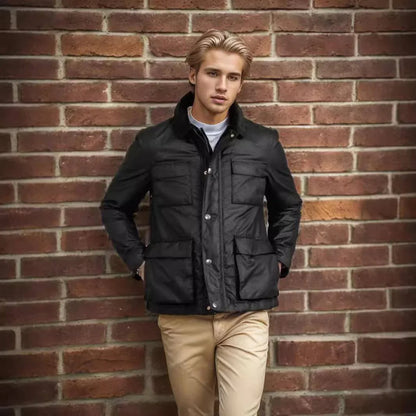 Fashion Solid Color Zipper Jacket Jacket Men - Which Mark