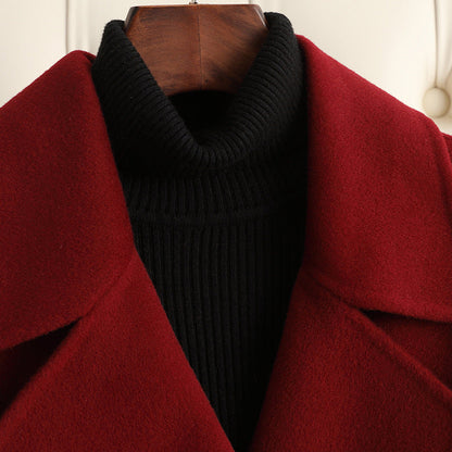 Autumn & Winter Temperament Korean Wool Coat for Women – Elegant & - Which Mark