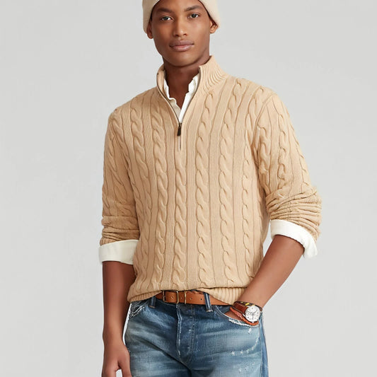 New Men's Warm Thick Needle Turtleneck Sweater Men - Which Mark