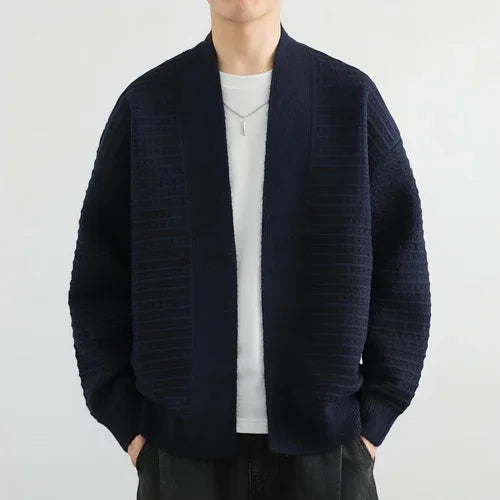 Cardigan Sweater Men's Spring And Autumn Trendy Loose - Which Mark