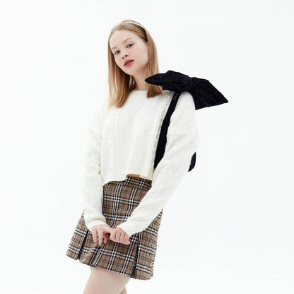 New Solid Pearl Sweater Loose And Versatile For Women - Which Mark