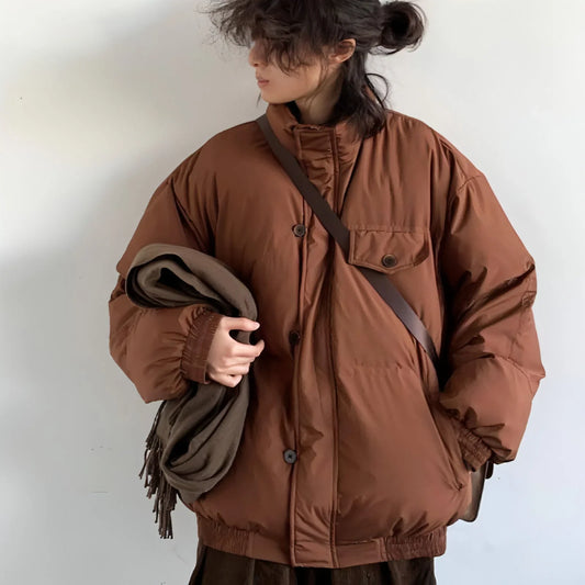 Stand Collar Workwear Cotton-padded Coat For Men Loose Cotton Padded - Which Mark