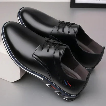 Lightweight Casual Leather Shoes Men - Which Mark