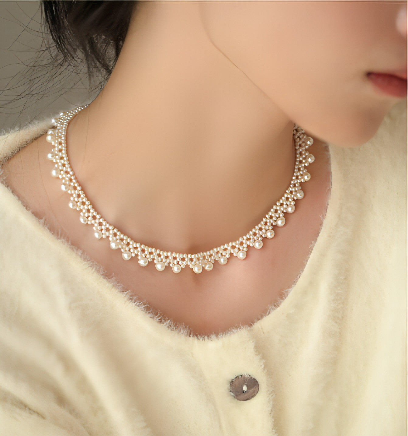 LuxeJewels™ – South Sea Pearl Necklace with 18K Gold Accent - Which Mark