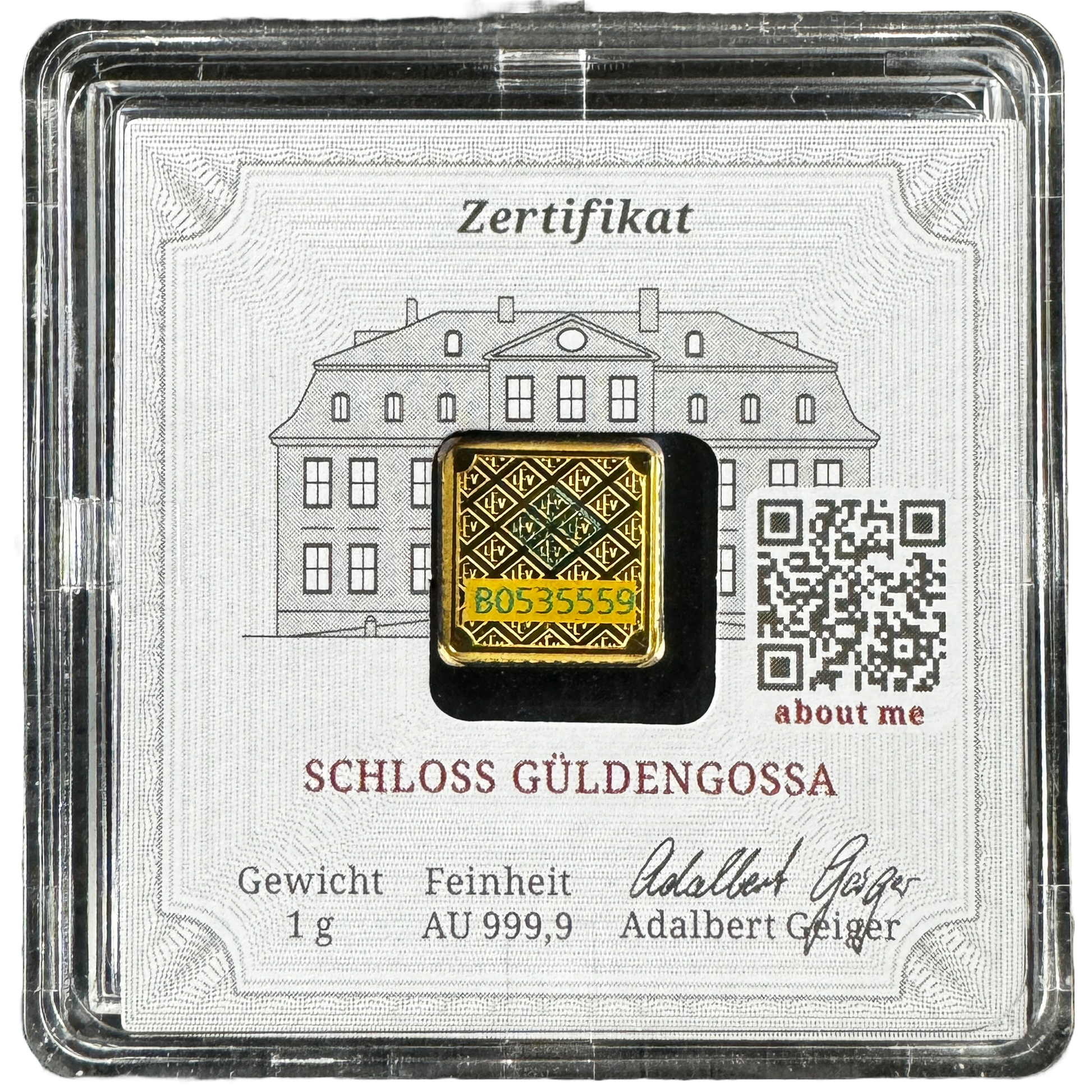 1 g Gold GEIGER Bar - Which Mark