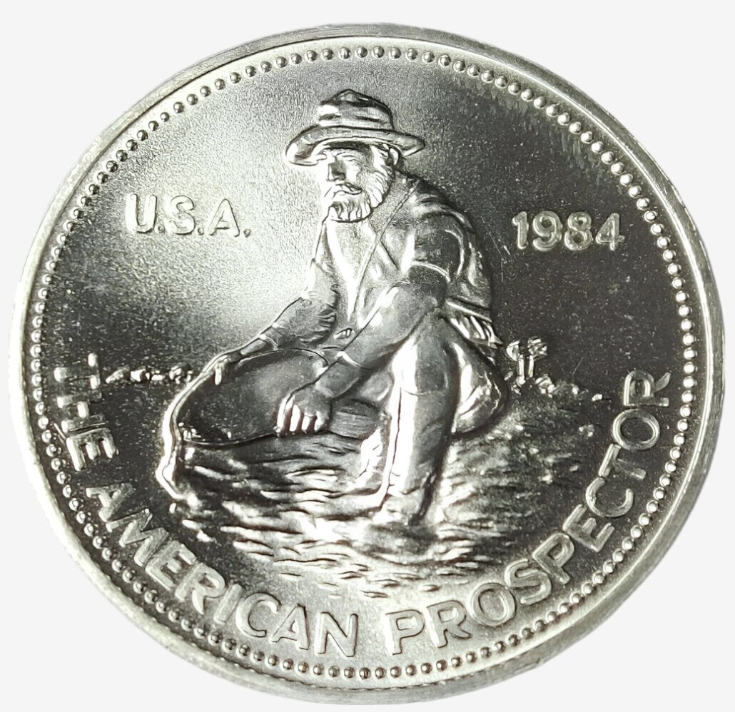 1 oz Silver AMERICAN PROSPECTOR Engelhard Round - Which Mark