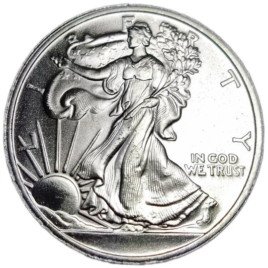 1 oz Silver WALKING LIBERTY Round (OZ Mint) - Which Mark