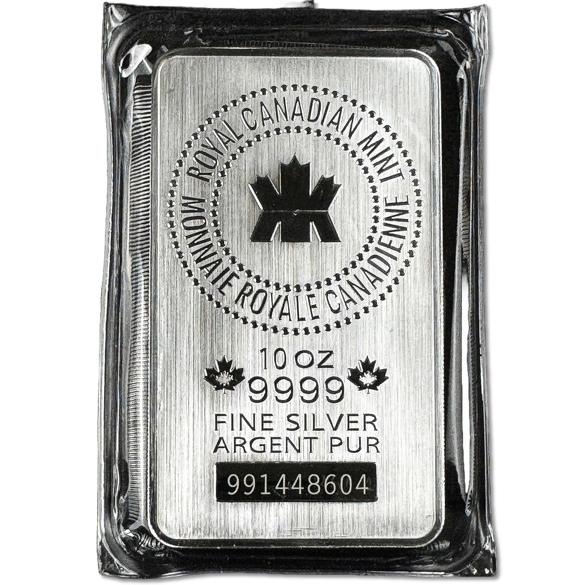 10 oz Silver ROYAL CANADIAN MINT Bar (Sealed) - Which Mark
