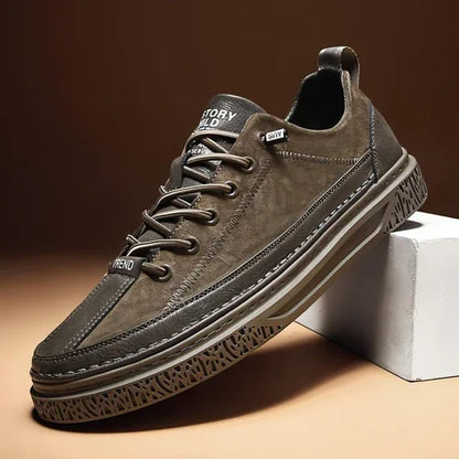 Men's Casual British Style Small Leather Shoes - Which Mark