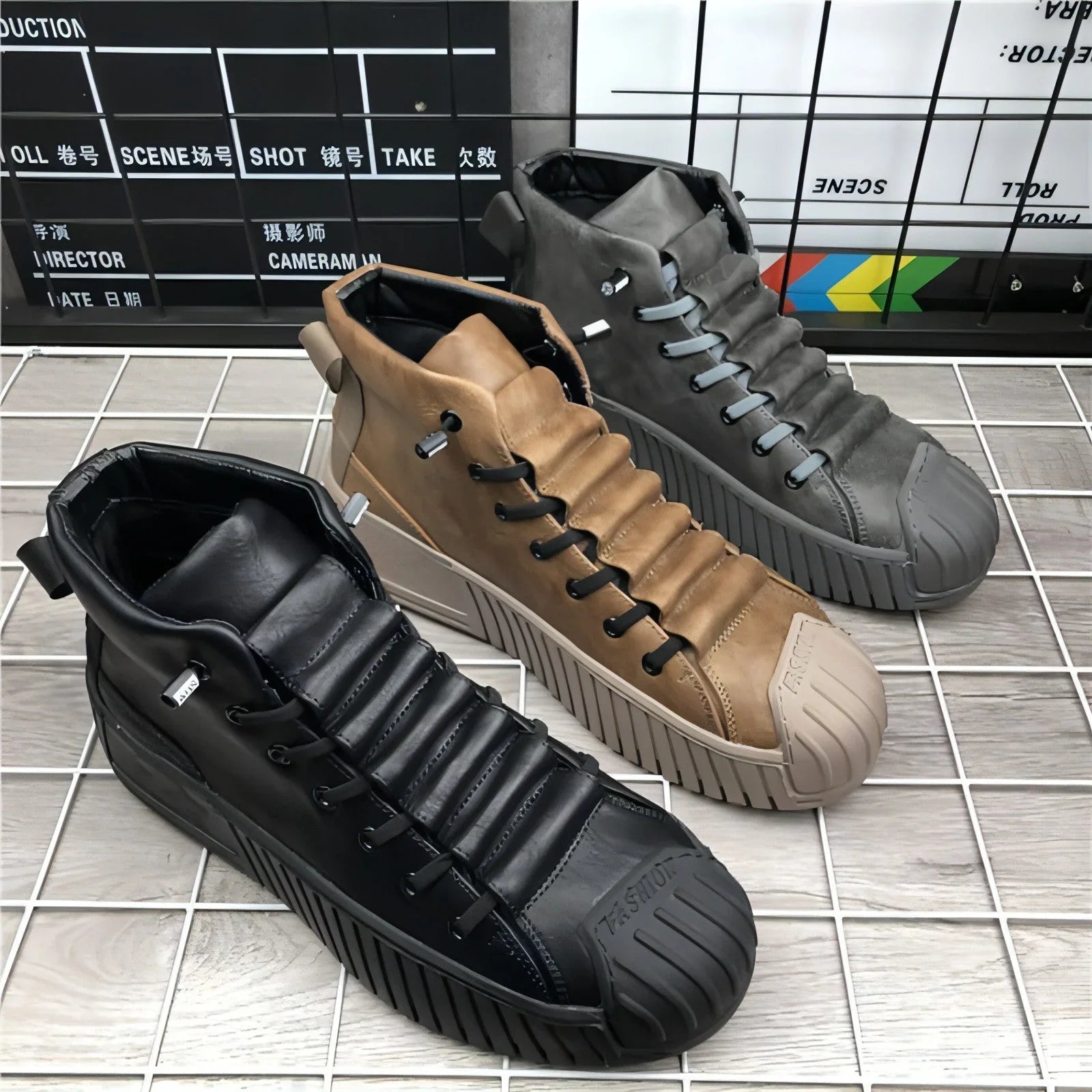 High-Top Thick Bottom Shoes Casual Sneakers - Which Mark