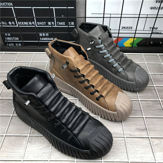 High-Top Thick Bottom Shoes Casual Sneakers - Which Mark