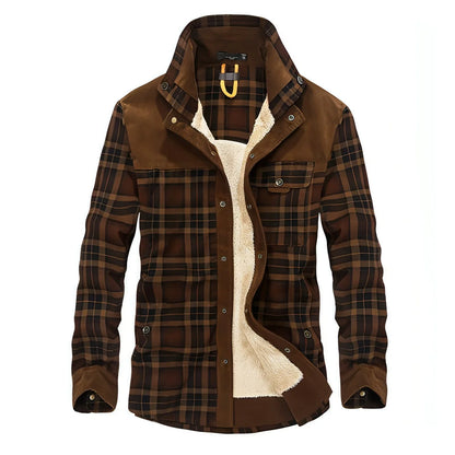 Pure Cotton Plaid Jacket Men - Which Mark