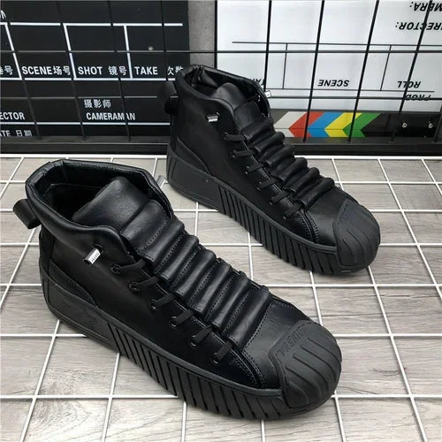 High-Top Thick Bottom Shoes Casual Sneakers - Which Mark