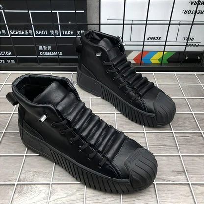 High-Top Thick Bottom Shoes Casual Sneakers - Which Mark