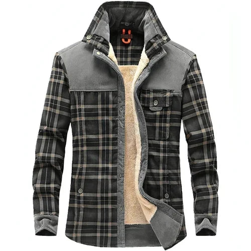 Pure Cotton Plaid Jacket Men - Which Mark
