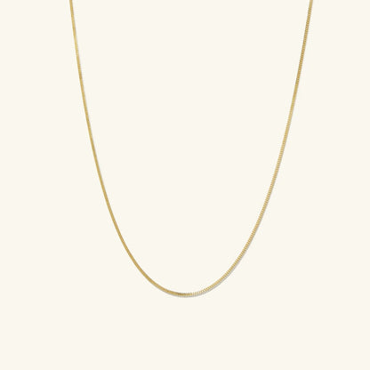 14K Gold Dainty Baby Curb Chain Necklace 16"-24" - Which Mark