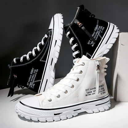 STARKE - Canvas Shoes, Breathable Thick Sole, Board Shoes, Gaobang - Which Mark