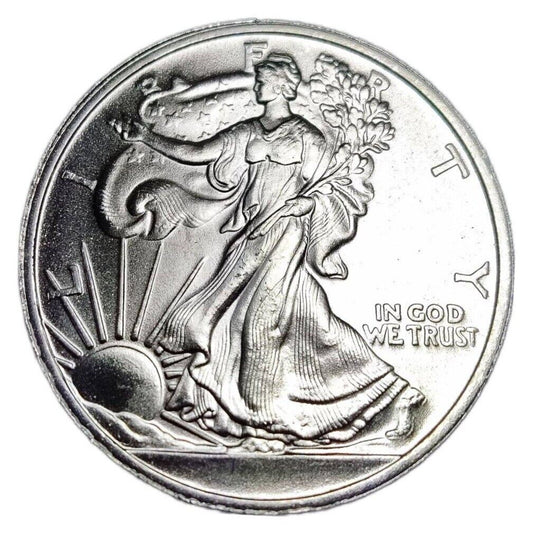 1/2 oz Silver WALKING LIBERTY Round (OZ Mint) - Which Mark