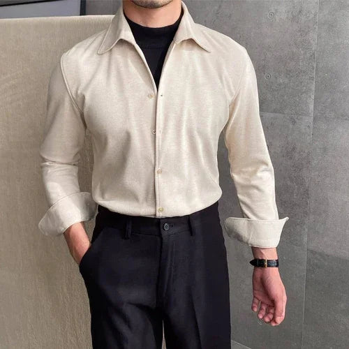 Casual Versatile DressShirt For Trendy Men - Which Mark