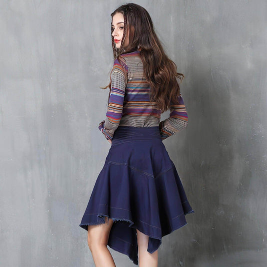 Retro Cotton and Linen Long-Sleeved Sweater Bottoming Shirt Women - Which Mark