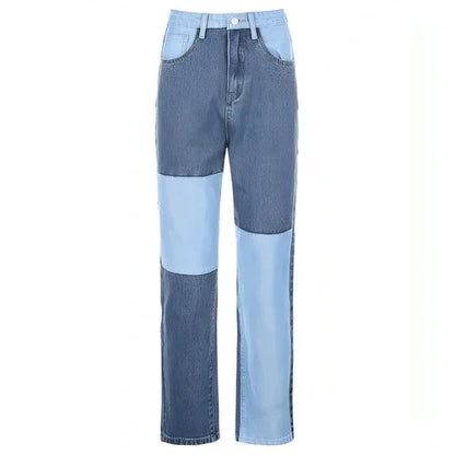 DenimDare™ Stitching High-rise Straight-leg Jeans Women - Which Mark
