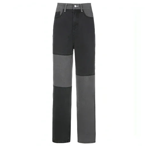 DenimDare™ Stitching High-rise Straight-leg Jeans Women - Which Mark