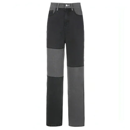 DenimDare™ Stitching High-rise Straight-leg Jeans Women - Which Mark
