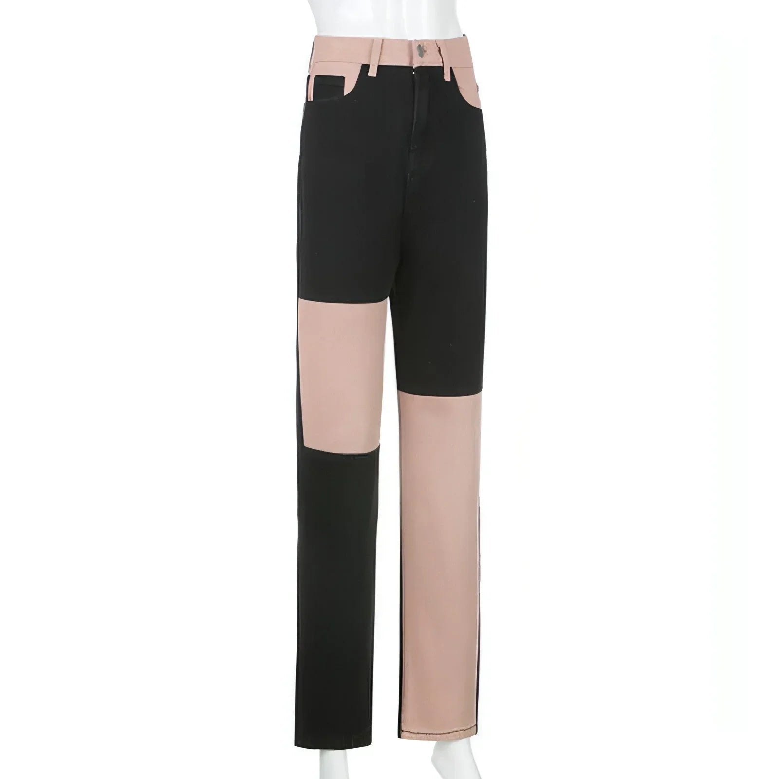 DenimDare™ Stitching High-rise Straight-leg Jeans Women - Which Mark