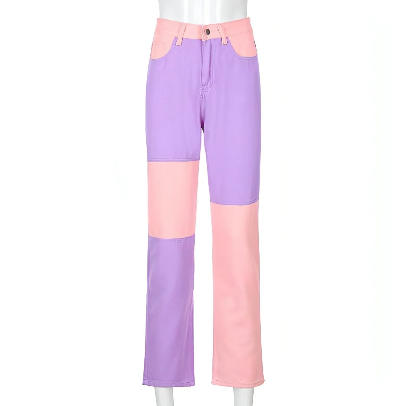 DenimDare™ Stitching High-rise Straight-leg Jeans Women - Which Mark