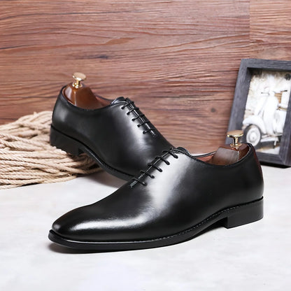 Men's Cowhide Business Casual Rubber Shoes - Which Mark
