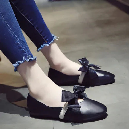 Zinia - Tie Flat Womens Shoes - Which Mark