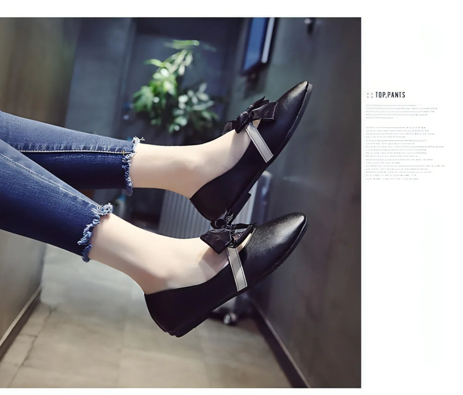 Zinia - Tie Flat Womens Shoes - Which Mark