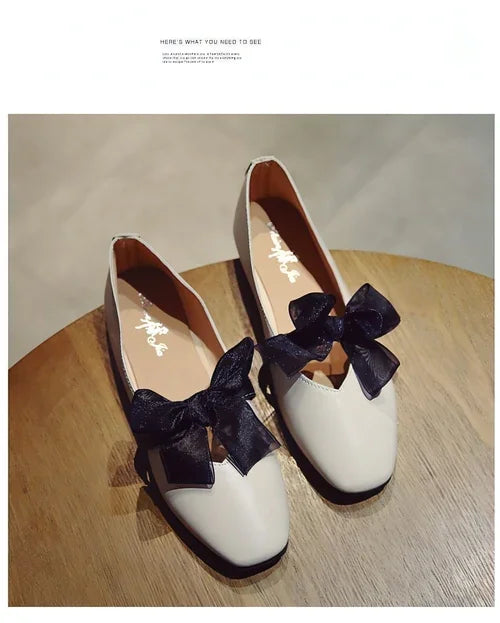 Zinia - Tie Flat Womens Shoes - Which Mark