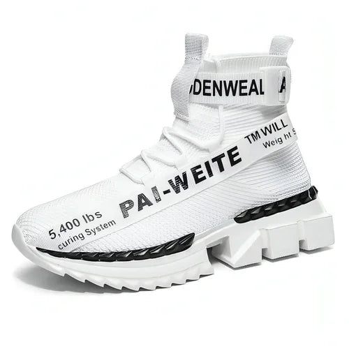 Men's Shoes, Large Size Flying Knitting Shoes, Breathable Shoes - Which Mark