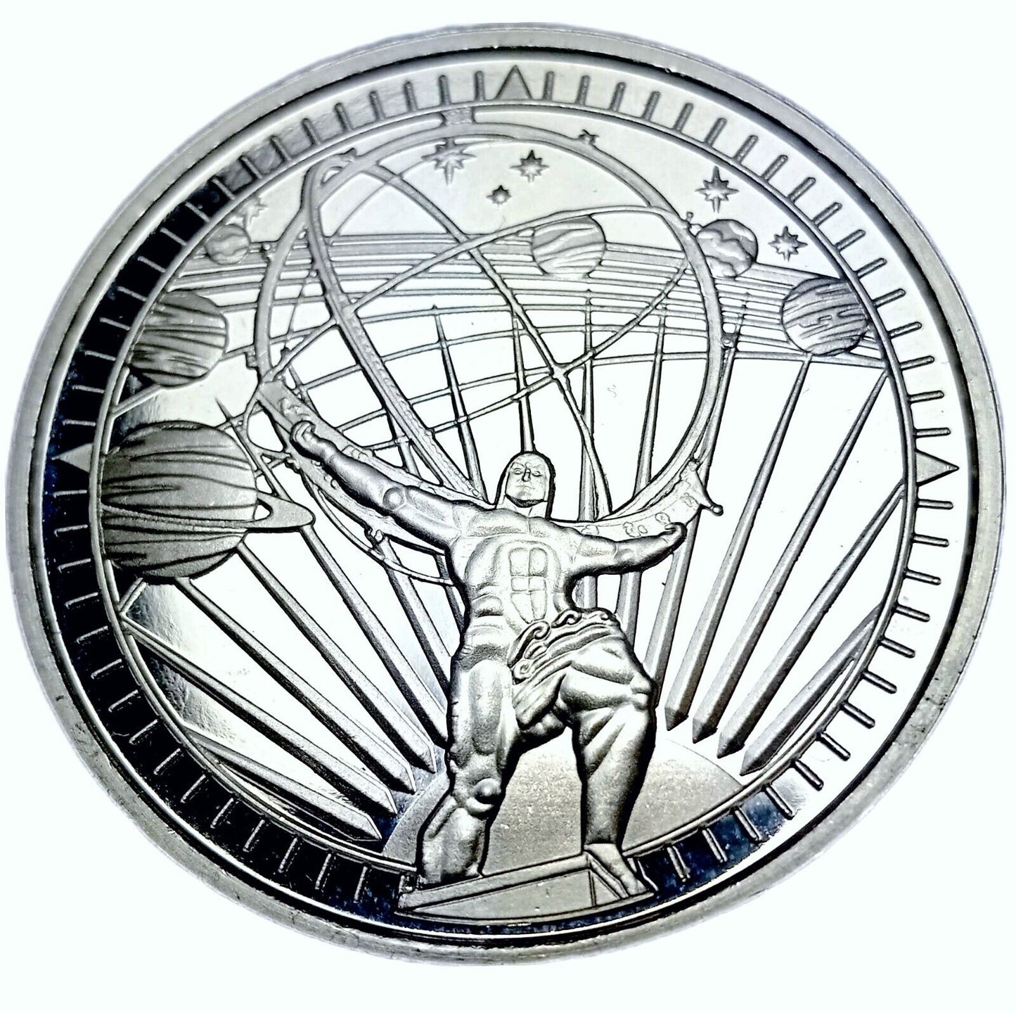 1 oz Silver ATLAS Round (OZ Mint) - Which Mark