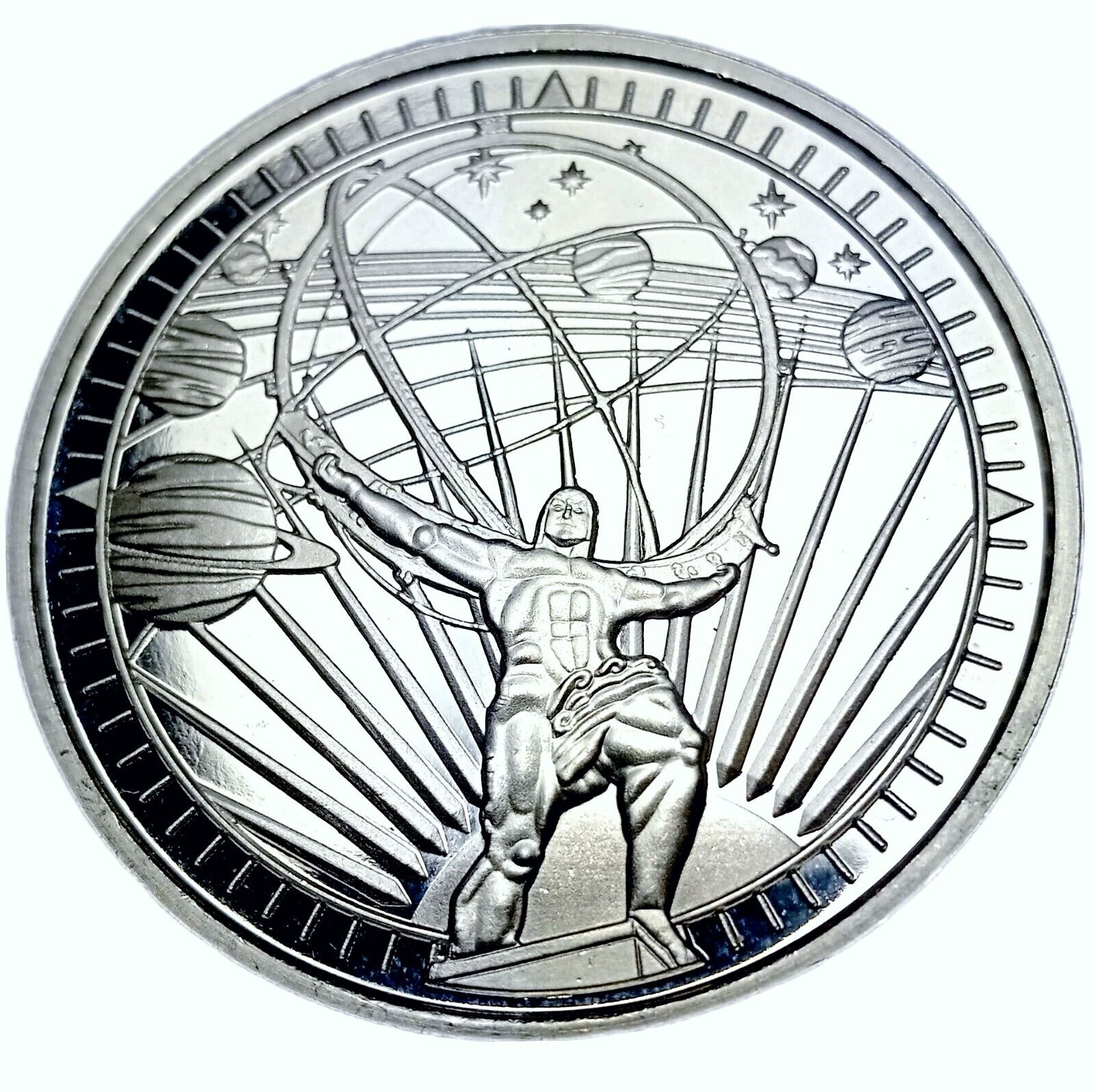1 oz Silver ATLAS Round (OZ Mint) - Which Mark