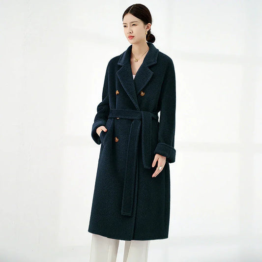 Solid Sail Sheep Camel Coat – Luxury & Warmth for Winter Elegance - Which Mark